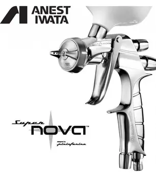 Горещи продажба Anest Iwata спрей пистолет WS-400 super nova series spray gun set пистолети-опаковки за бои основен слой/прозрачно покритие, произведено в Япония