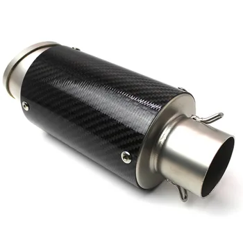 Универсална изпускателна тръба от въглеродни влакна от неръждаема стомана 51 мм за мотоциклет