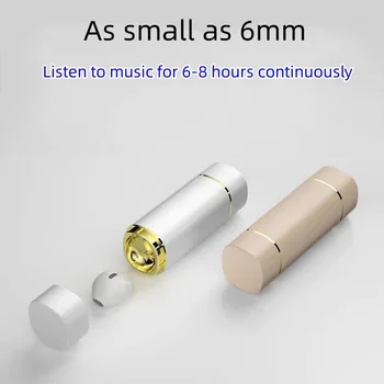 Персонални безжична Bluetooth слушалка, слушалки с две уши, Мини-невидими ультрамалые ушите с висока номинална стойност, слушалки за сън