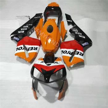 Мотоциклет обтекател, годни за Honda CBR 600 RR 2003 2004 CBR 600 RR 03 04 оранжево-червен, червено-бял Автомобил, Пластмасов обтекател за леене под налягане