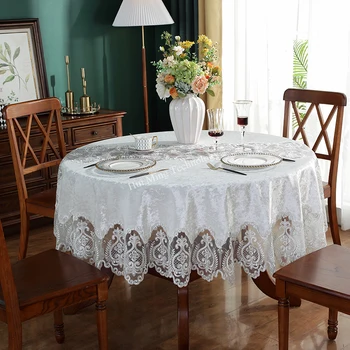 aksamit obrus jadalnia obrusy kwiatyosłona przeciwpyłowa wyszywane na koronce domu ręcznik pokrowiec na krzesło