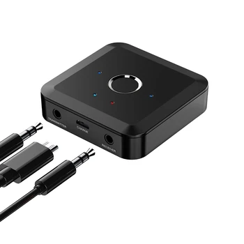 Bluetooth-съвместими аудиоприемник/предавател Поддържа APT Bluetooth-съвместими аудиопередатчик 5.2 3.5 мм за ТЕЛЕВИЗОР/КОМПЮТЪР/колони