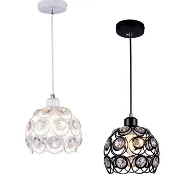 Модни кристални висящи лампи K9, бели/черни led лампи, лампа за всекидневната, led висящи лампи, led лампа E27 блясък light, окачена лампа Z3
