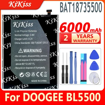 KiKiss 100% чисто Нов 6000 mah BAT18735500 Батерия за DOOGEE BL5500 Lite 4G 6,19
