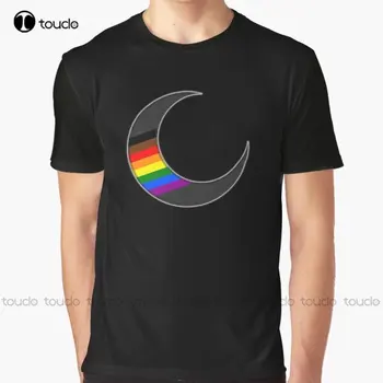 Philadelphia Pride Тениска с изображение на Полумесец на поръчка, тениски с дигитален печат за тийнейджъри, Унисекс, Коледен подарък Xs-5Xl