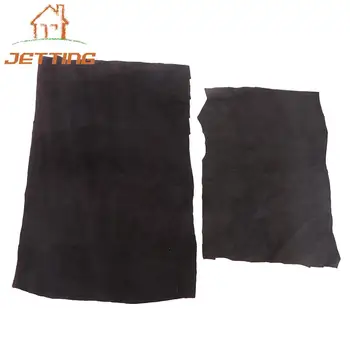 Черен Цвят от Мека Естествена Кожа Текстилен Лист От естествена козя кожа Кожа Парче Облекло Кожата Дебелина 0,6 мм материал