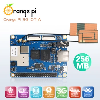 Orange Pi 3G интернет на нещата-A 256 MB ram, 512 MB EMMC Двуядрен Мини PC WiFi и Bluetooth SBC Такса развитие Одноплатный Компютър с отворен код