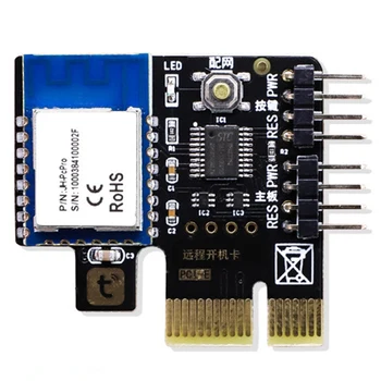 Превключвател за нулиране на електрозахранването на Hristo PCIE Card Smart WiFi за настолен компютър, приложението за дистанционно управление на Google Home, 