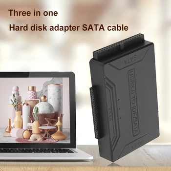 Адаптер USB 3.0 SATA/IDE САЩ/ЕС/обединено Кралство/AU Включете USB 3.0 SATA/IDE Кабел конвертор Обзавеждане за Универсален 2,5/3,5 инчов твърд диск SSD