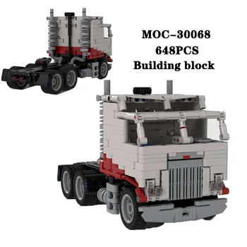 Градивен елемент на MOC-30068, инженеринг камион, монтаж на висока сложност, 648 бр., модел детайли за възрастни и деца, детска играчка за подарък за рожден ден