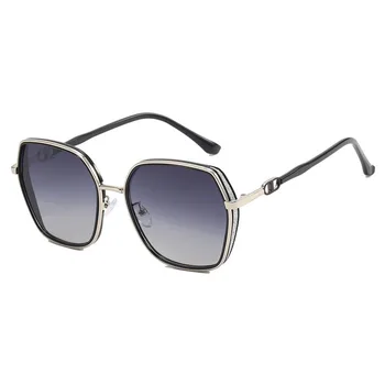 Модерни дизайнерски слънчеви очила за жени, извънгабаритни луксозни слънчеви очила с UV 400 Street Shot Нюанси 8K1D93