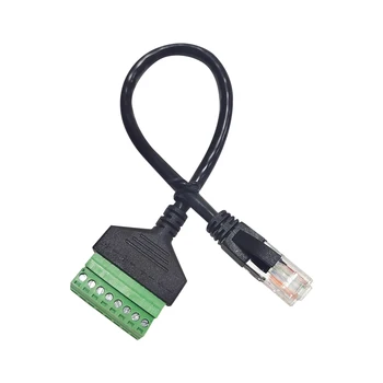Съединители RJ-45 Ethernet за свързване на до 8-номера за контакт AV-терминала, на винт адаптер, единица конвертор, штекерный кабел