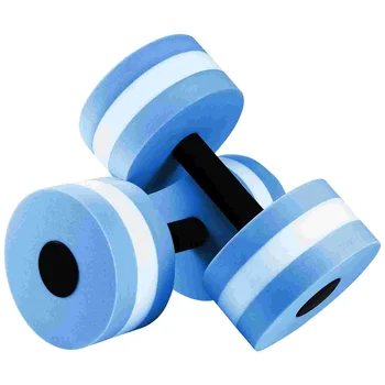 Гири за водни упражнения 2 елемента, водни мряна ЕВА, ръчно греда за аеробика с устойчивост на вода (синя)