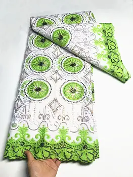 NTSN02 Лимон-зелено + бяло!Продажба на едро, африканските сетчатое дантели, с пайети, красиво вышитое дантела от млечен коприна за вечерта/сватбена рокля