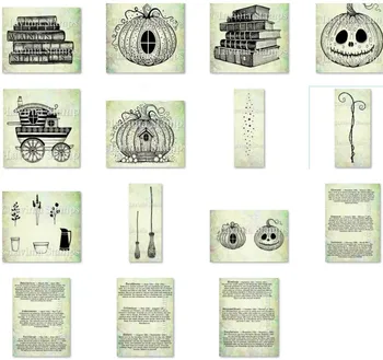 Нов прозрачен печат за Хелоуин, декорация във формата на тиква, изготвяне на карти за scrapbooking със собствените си ръце A5098