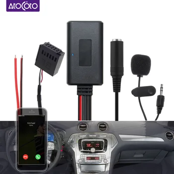 Bluetooth съвместим Комплект за Автомобил Микрофонной Хендсфри 12Pin AUX Адаптер за Ford Focus, Mondeo CD 6000 6006 5000C MP3 Радио Стерео Аудио
