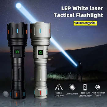 Мощен led фенер с мощност 30 W, с телескопична фокусиране на Далечни разстояния, мощен фенер с USB зареждане и нощни луминисцентно осветление