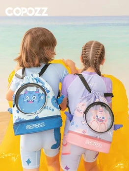 Детска Мультяшная чанта с изображение на Русалка и Астронавти За момичета, сладък Водоустойчива раница за гмуркане на съвсем малък С отделение за обувки