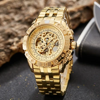 2024 Механични Спортни Дизайнерски Модни часовници с Рамка, Мъжки Часовници, Най-добрата марка за Луксозни Мъжки часовник Montre Homme, Автоматични часовници с виртуален скелет