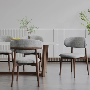 Дървени Трапезни Столове Nordic Безплатна Доставка На Столове За Чакане Vip-Бар Прозрачни Холни Маси За Грим Sillas De Comedor Мебели За Балкона