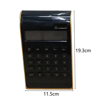Практичен научен калкулатор, лесно за четене, изчисляване на LCD екрана, ултра-тънък настолен калкулатор със слънчева енергия