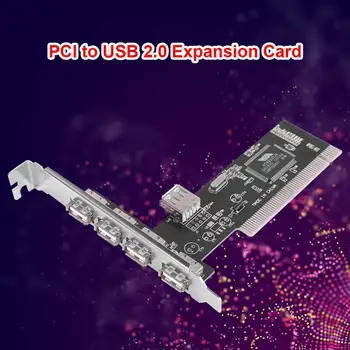 480 Мб/с, 4 порта, адаптер PCI към USB 2.0, card контролер PCI, аксесоари