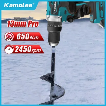 Kamolee 13mm Pro С по-голям въртящ момент от 650 Нм Бесщеточная Електрическа ударна бормашина 3 в 1 Електрическа безжична отвертка за Makita 18v Батерия