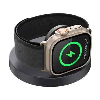Складное мини-магнитно безжично зарядно за Apple Watch series 8 7 iWatch Type C, безжична зареждане на Apple Watch