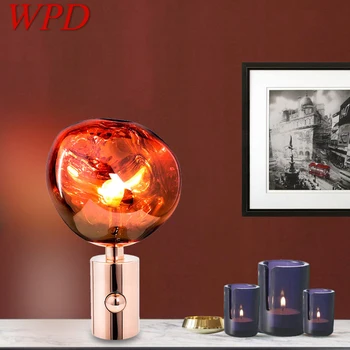 Модерна настолна лампа WPD в скандинавски стил, с модерна и лесна настолна лампа за дневна, спалня, творческа led украса