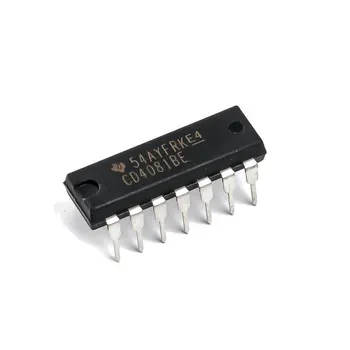 Оригинален продукт - Вградена поставяне - Логически чип CD4081BE-DIP-14 - Вход и вентилите Quad 2