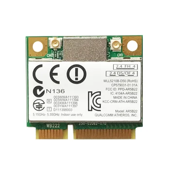 300 М Безжичен адаптер Mini PCI-E 2,4 G/5G Bluetooth 4.0 И WiFi Мрежова карта Ключ