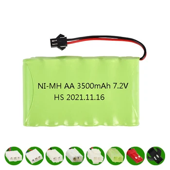 7,2 По 3500 mah акумулаторна NI-MH AA батерии за дистанционното управление на електрическата играчка лодка кола камион 7,2 По 2800 mah актуализация aa nimh батерии