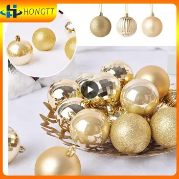 Украса на Коледната елха Бижута с Уникален Дизайн Домашни Коледни Висящи висулки Трайни Лесно Подвешиваемый Коледна топка с Рисувани PVC