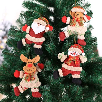 Коледно дърво, Кукла Окачване Дядо Коледа, Снежен човек Северен елен Мечка 