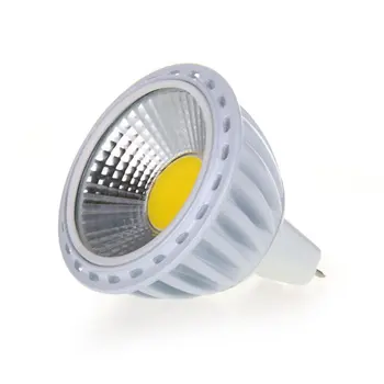 GU5,3/MR16 6W COB led лампа точков лампа с нажежаема жичка 420LM 60 ° 3000K Топло бяло DC 12V