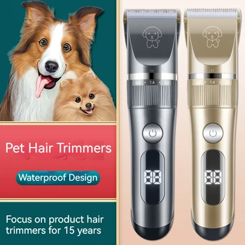 Професионална акумулаторна косачка с led подсветка за домашни ножици за нокти, гребен за котки, аксесоари за грижа за кучета и зайци