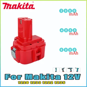 3.0 AH/4.0 AH/6.0 AH Акумулаторна батерия за Makita Akku 12V PA12 1200 1222 1234 1235 6270D 6271D 8434D Електроинструмент 6317D 8270D Батерия