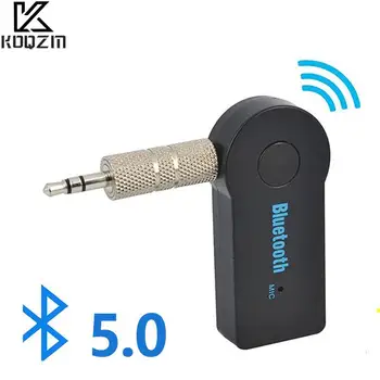 Безжичен приемник-предавател, Bluetooth версия 5.0, адаптер 3.5 мм жак за автомобилни музикални аудиоприемника Aux, приемник за слушалки, високоговорител