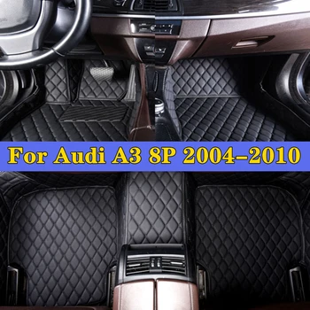 Автомобилни накладки за краката Audi A3 8P 2004-2010 Аксесоари за интериора на Колата е Защитна подплата На Поръчка Автомобилни Постелки за Автомобил Килим