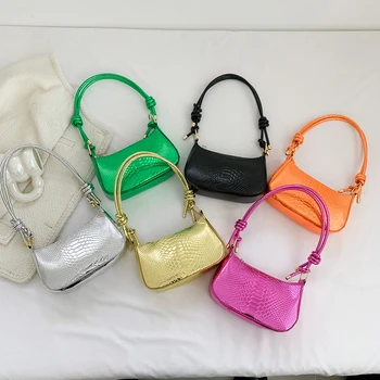 Дамски модни чанти-скитник от мек изкуствен материал с шарките на Крокодилска кожа, чанти-чанти, обикновена ежедневни чанти с цип, леки, Дишащи за подарък за рожден Ден