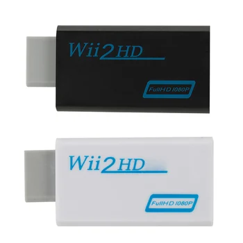 Конвертор, който е съвместим с WII и HDMI адаптер 1080P 3.5 мм Аудио за КОМПЮТРИ, на HDTV монитор
