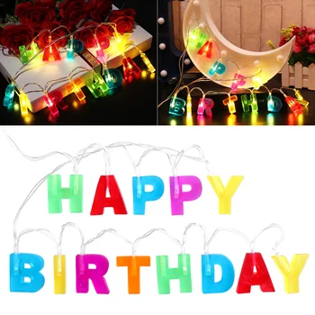 Led гирлянди LEDMOMO, управлявани светодиодни букви, за украса на парти по случай рождения ден