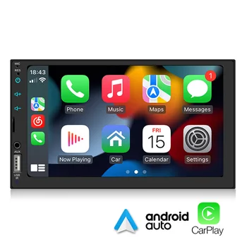 2 Din Carplay Автомобилното Радио Bluetooth Android Auto 7 