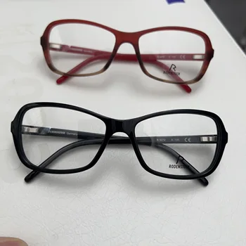 Рамки за очила на немската марка за жени, материал от ацетат влакна, Предписани прогресивно фотохромичните лещи, съвместими