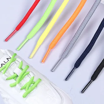 Разноцветни кръгли шнурове за маршируване маратонки, Връзки за обувки, шнурове за обувки, подходящи за всеки обувки, Модерни спортни обувки, Обувки, аксесоари за обувки