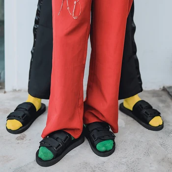 Модни плажни нескользящие домашни чехли на две копчета, Ярък слипоны от высокоэластичной на изделия от каучук и пластмаса EVA