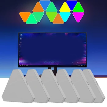 RGB Led Триъгълни, с монтиран на стената лампа USB WIFI, нощна светлина, Разсеяна Светлина, Дистанционно Управление, зала за игри, малка странична декоративна лампа за спални