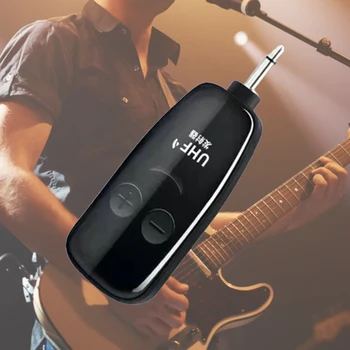 Акумулаторна безжична китара USB, комплект приемник безжичен пренос на данни, комплекти приемници UHF-излъчватели за аксесоари за бас-китара