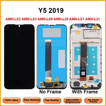 LCD дисплей за Huawei Y5 2019 AMN-LX2 AMN-LX3 AMN-LX9 AMN-L29 AMN-LX1 AMN-L21 LCD сензорен дисплей, Дигитайзер, в Събирането, Рамка
