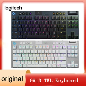 Logitech G913 TKL Безжична RGB Ръчна Детска клавиатура Lightspeed Bluetooth с Осветени бутони за професионални играчи в някои